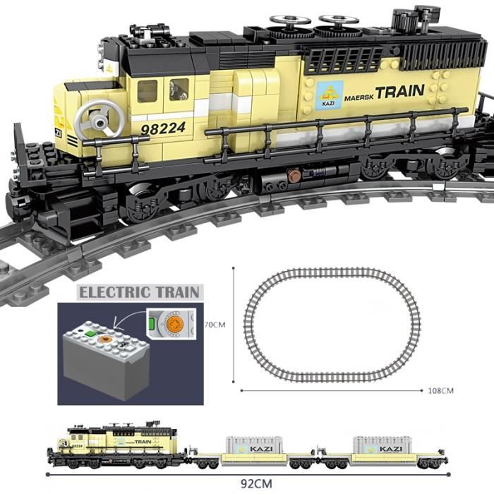 641 pièces Technic alimenté par batterie électrique ville Train Fuxing  haute vitesse Rail blocs de construction brique cadeau jouet pour les  enfants - Historique des prix et avis