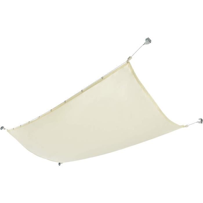 Voile D'ombrage Rétractable Ondulée | Protection UV 95%, Imperméable, Renforcée | Pour Terrasse, Jardin, Balcon, Piscine - 4