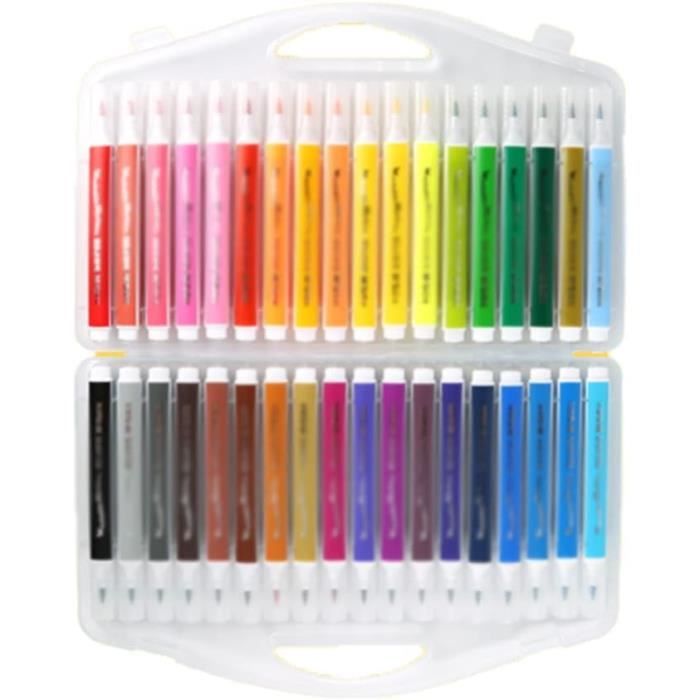24 Feutres Aquarelle Double Pointe – Marqueurs Brush Pen – FURNIZONE