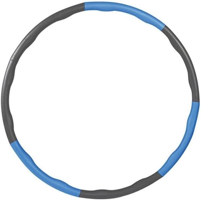 Hula Hoop Gymtek 100cm Pliable Avec Picots Massage - Cerceau Fitness Menthe Et Gris Pour Perdre Du Poids