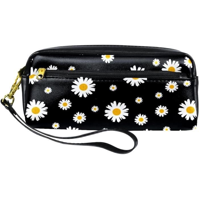 Trousse à Crayons Scolaire - Série Fleurs Par NOVAGO - Neuf Avec Motifs Fleuris