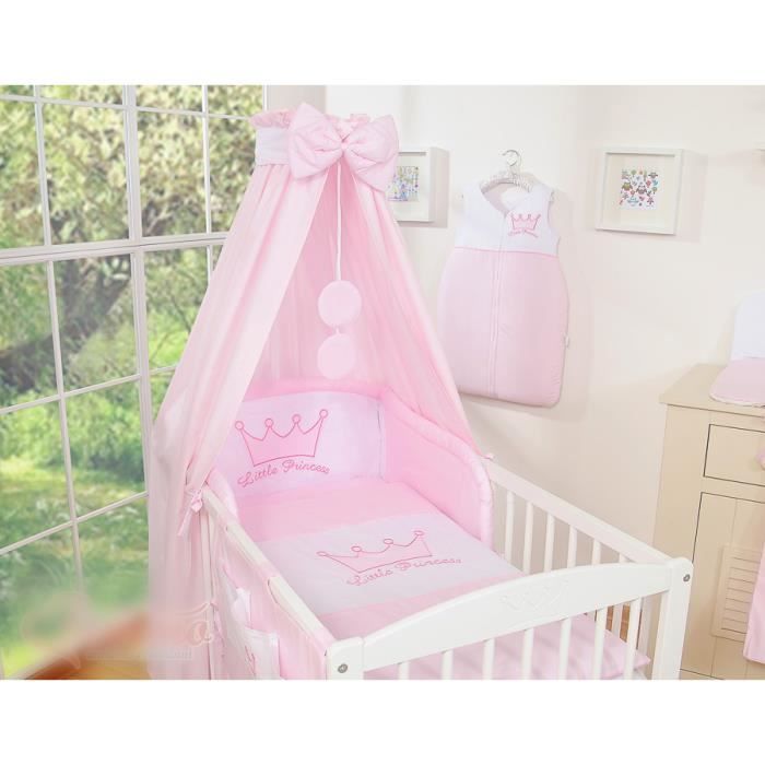 Ciel De Lit En Tissu Prince Princesse Rose Cdiscount Puericulture Eveil Bebe