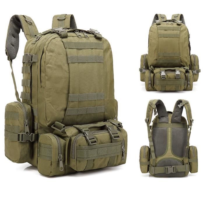 Tactical Sac à Dos Trekking Extérieur de Randonnée 55l en Différentes Couleurs
