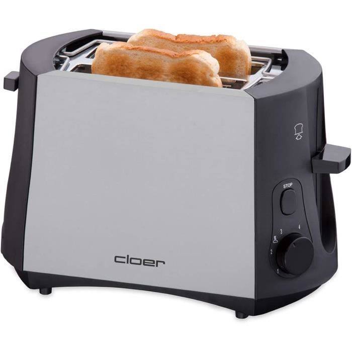 Innoteck Porte-Toast Chromé 6 Fentes – Support à Toast Élégant Avec Poignée Et Pieds Boules
