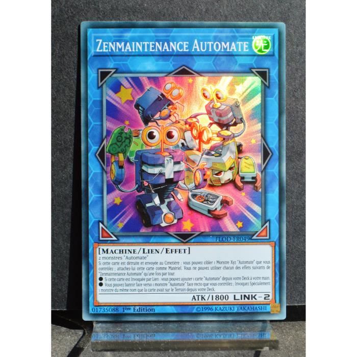 Carte YUGIOH FLODFR049 Zenmaintenance Automate (WindUp Zenmaintenance) Super Rare NEUF FR