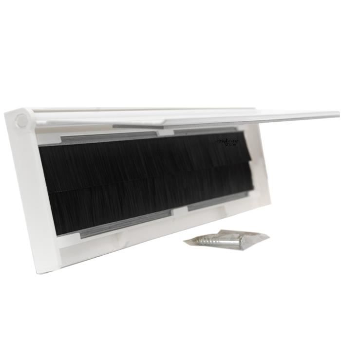 Entrée de boîte aux lettres avec brosse et rabat en Aluminium