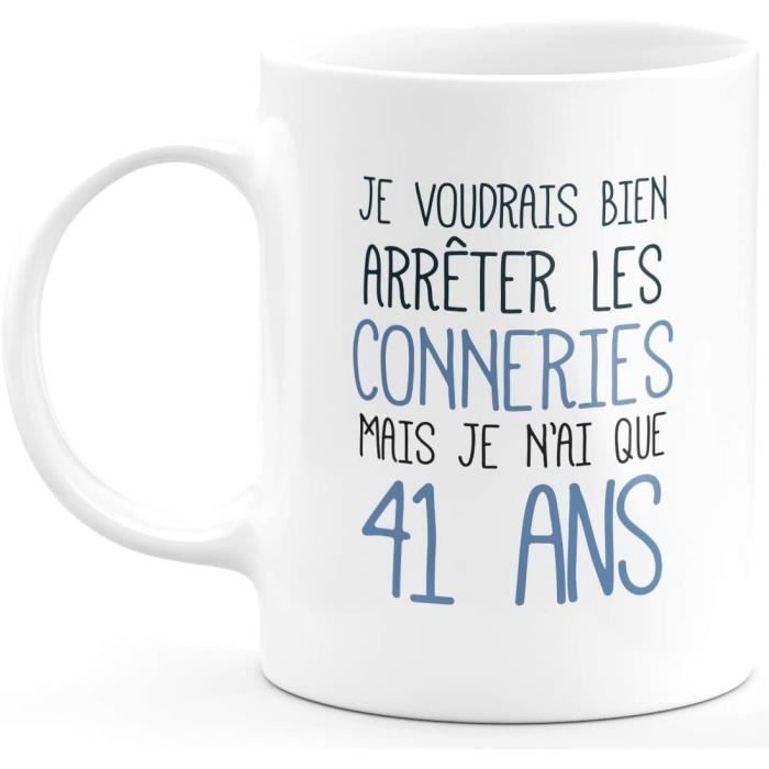 Idee Cadeau 41 Ans Homme Femme Cadeau Anniversaire 41 Ans Ans Idee Cadeau Original Humour Drole Rigolo Fun Mug Tass 754 Cdiscount Puericulture Eveil Bebe Idee Cadeau 41 Ans Homme Femme Cadeau Anniversaire 41 Ans Ans Idee Cadeau Original Humour Drole Rigolo Fun Mug Tass 754 Cdiscount Puericulture Eveil Bebe