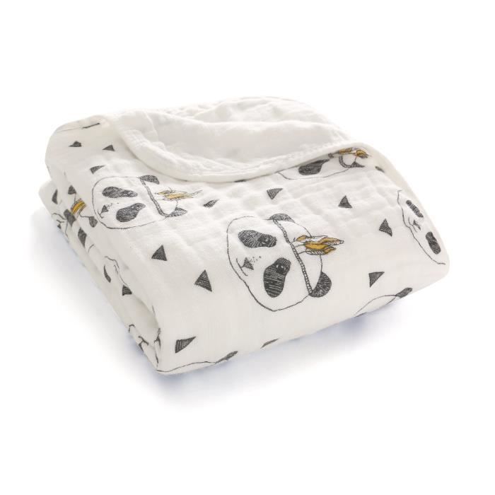 doux et confortable deux couches mousseline de coton couverture pour bebe deep sleep 120 x cm poussette cdiscount puericulture eveil coloriage mitaines lalaloopsy