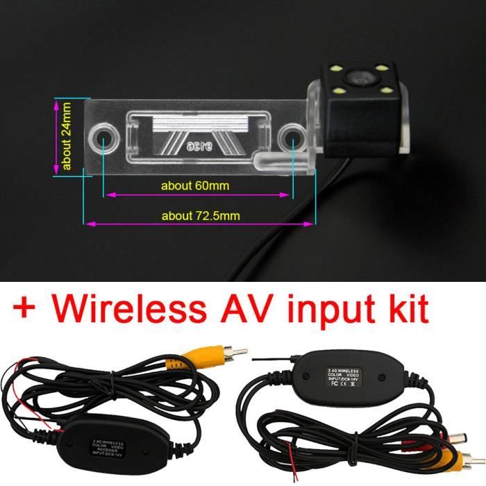 Caméra De Recul Voiture 1080P AHD - Vision Nocturne, étanche IP68 | Angle 149° - Compatible écran CarPlay