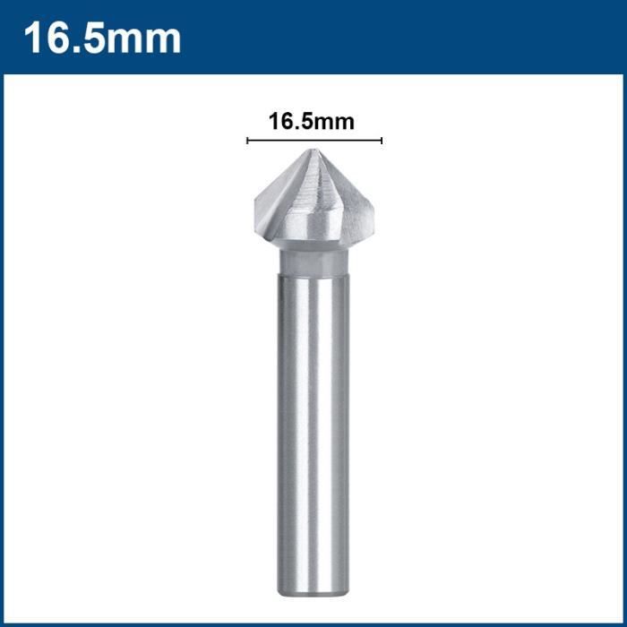 Foret à Chanfreiner 90° 3 Cannelures - Pour Bois, Métal, PVC - Taille 10,4 Mm - Acier Rapide HSS - 4