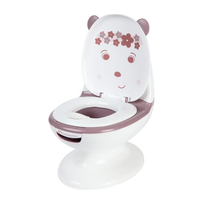BEBECONFORT Mini toilette Panda, Pot avec Eveil chasse Puériculture & - Rose bruit d\'eau, de Cdiscount bébé