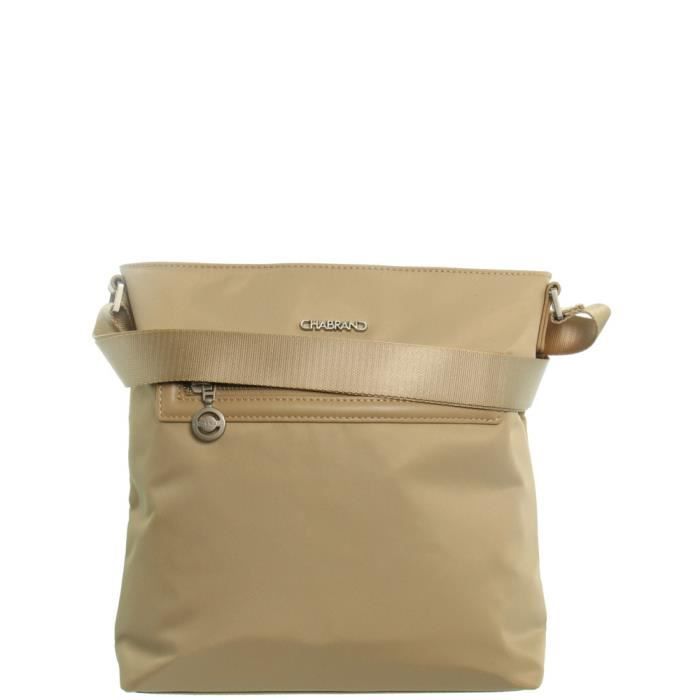 Chabrand Besace Porte Travers Army En Toile Gris - Sac Bandoulière Homme Élégant Et Pratique