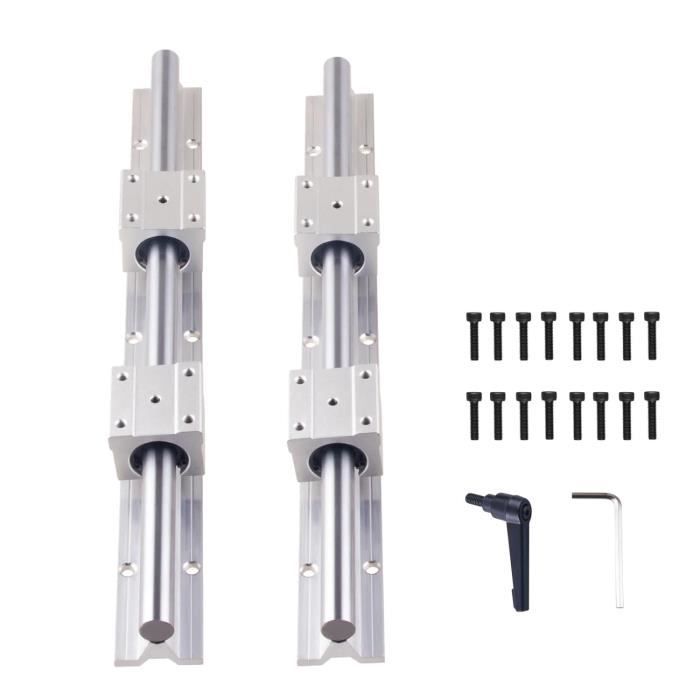 Synchronized Support Rails Sbr20Uu Sbr20 Lot De 2 Rails Linéaires 1200 Mm Lot De 4 Supports De ...