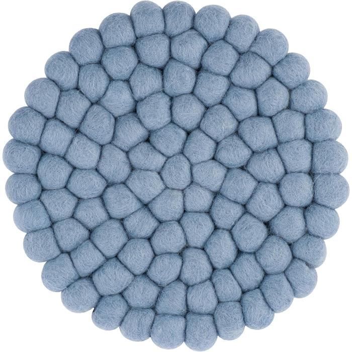 Dessous De Plat En Feutre Épais - Lot De 5, 38cm, Noir, Pour Protection Casseroles
