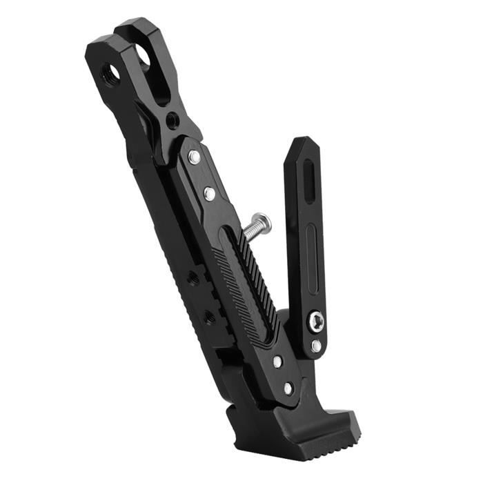 Béquille De Vélo Réglable Universelle - Support à Une Patte, En Aluminium Noir, Charge Max 27 Kg