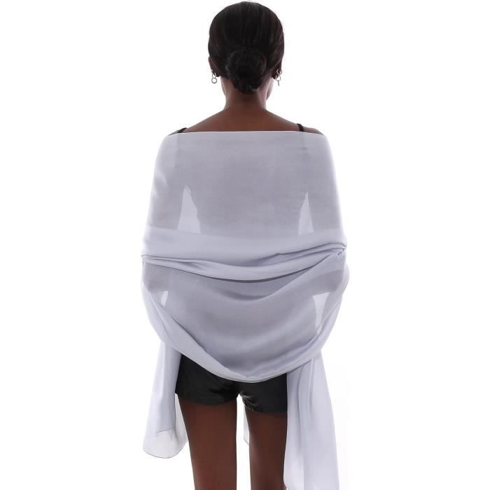 Écharpe Triangle En Dentelle Florale - Châle, Foulard Femme 180x70 Cm, Polyester, Pour Mariage, Soirée, Cadeau