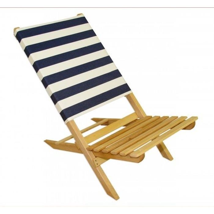chaise pliante en bois - erst-holz - 10-351 - bleu et blanc - pliable - campagne