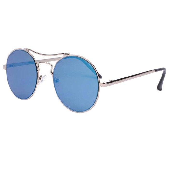 -Eye Wear-Lunettes de soleil miroir rondes bleues Need Bleu