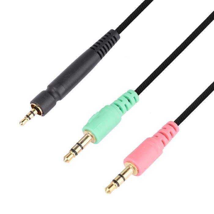 Câble Audio De Remplacement 2.1 M Pour Casques Sennheiser Game One, Zero, GSP 350, 500, 600, PC 373D - 7