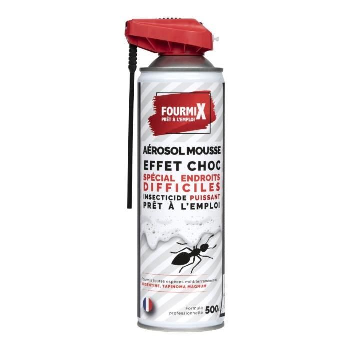 FOURMIX - Anti-fourmis - Spécial mousse endroit difficile - Aérosol PAE 500ml