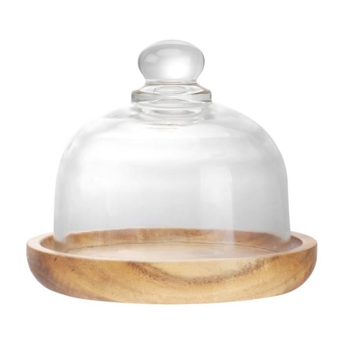 Josephine Assiette à gâteau avec dôme - Bleu clair | Linen Chest