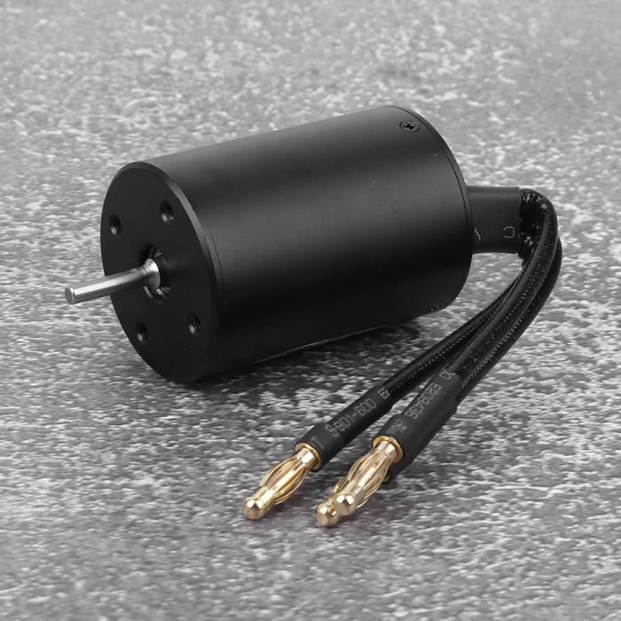 RiToEasysports Moteur sans Balais 3650 4500 KV, Moteur de Voiture RC étanche Haute Performance avec Rotor équilibré Précis pour Accessoires de Voiture