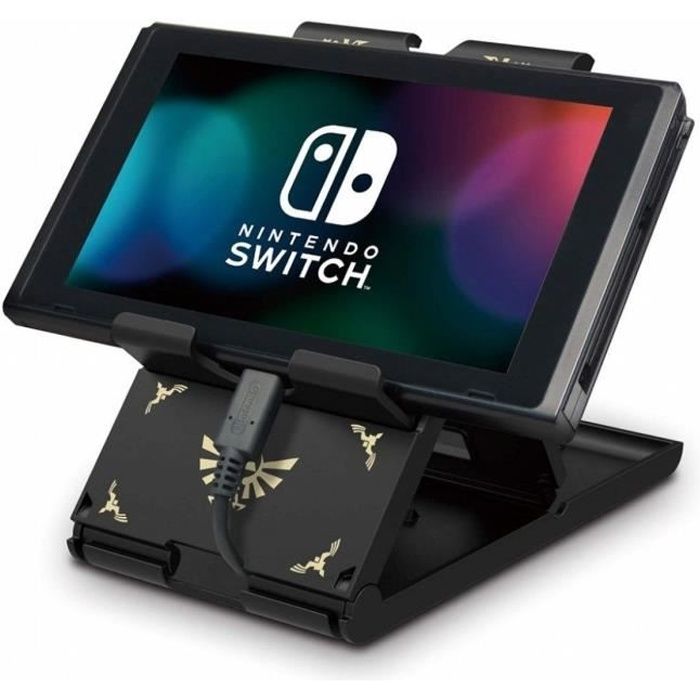 Support pliable Playstand - Nintendo Switch - Hori - The Legend of Zelda - Angle ajustable - Noir