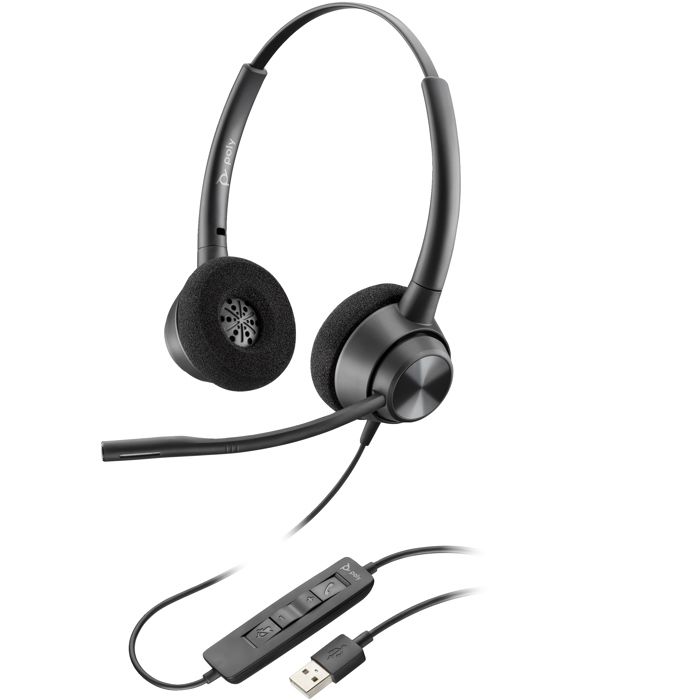 POLY Casque à oreille simple monaural EncorePro 310 USB A TAA Neuf - vue 6
