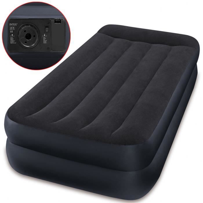 BESTWAY TriTech Twin Matelas gonflable 1 place avec pompe intégrée, 191