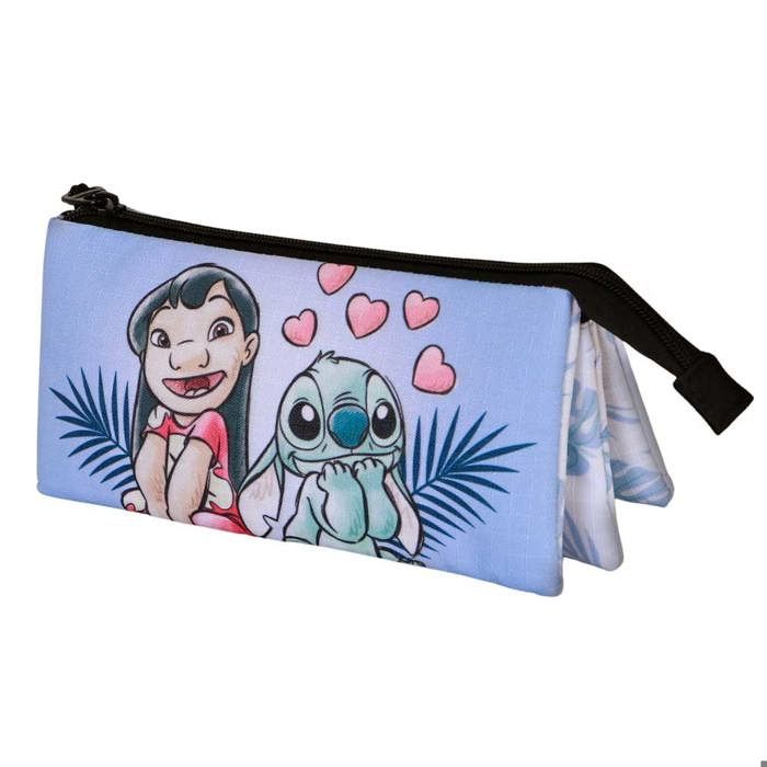 Seven Trousse Scolaire 3 Compartiments, Disney – LILO & STITCH – 2CUTE, Multicolore – Porte-stylo Multi-compartiments Avec Crayons, Stylos Et Couleurs, Accessoires Sac à Dos, Sac à Dos Scolaire