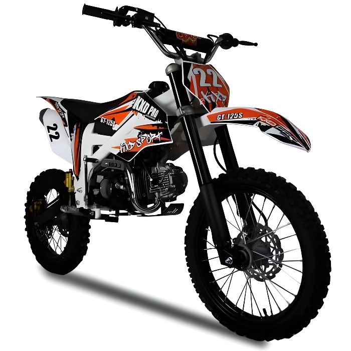 Dirt bike 125cc moto cross 125cc grand roue 14/17 neuf emballé avec facture  - Motos