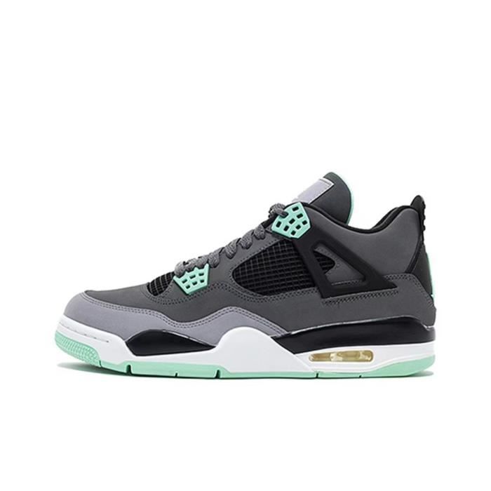 Jordan retro hotsell 4 gris vert