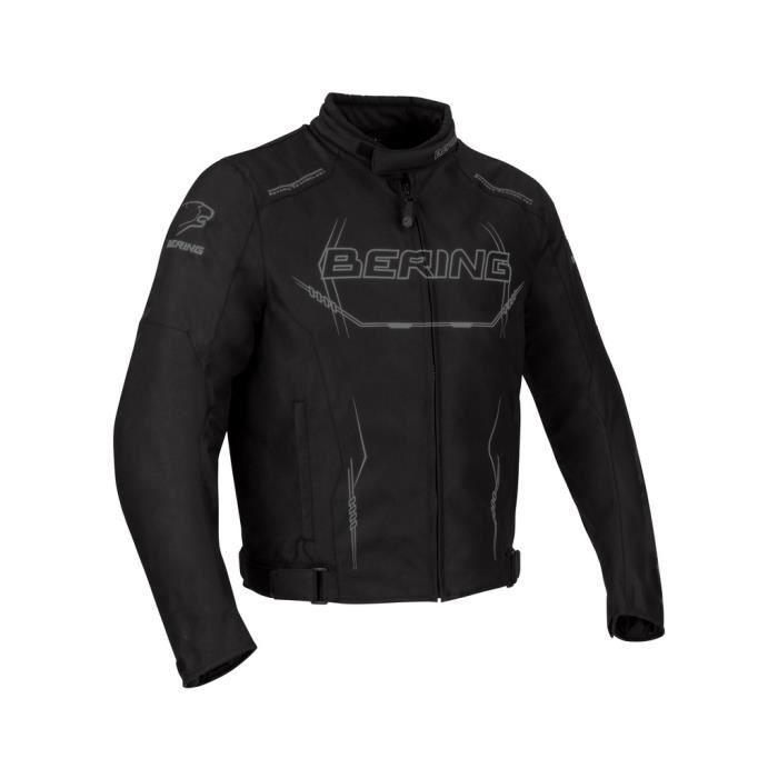 Blouson moto - Bering FORCIO Noir/Gris - 4XL - Cdiscount Auto