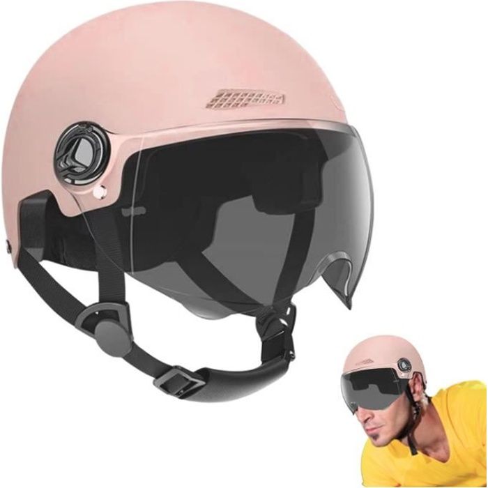 Casque Trottinette Electrique - Rose - Pour Adultes Et Jeunes - Taille 54-62 Cm