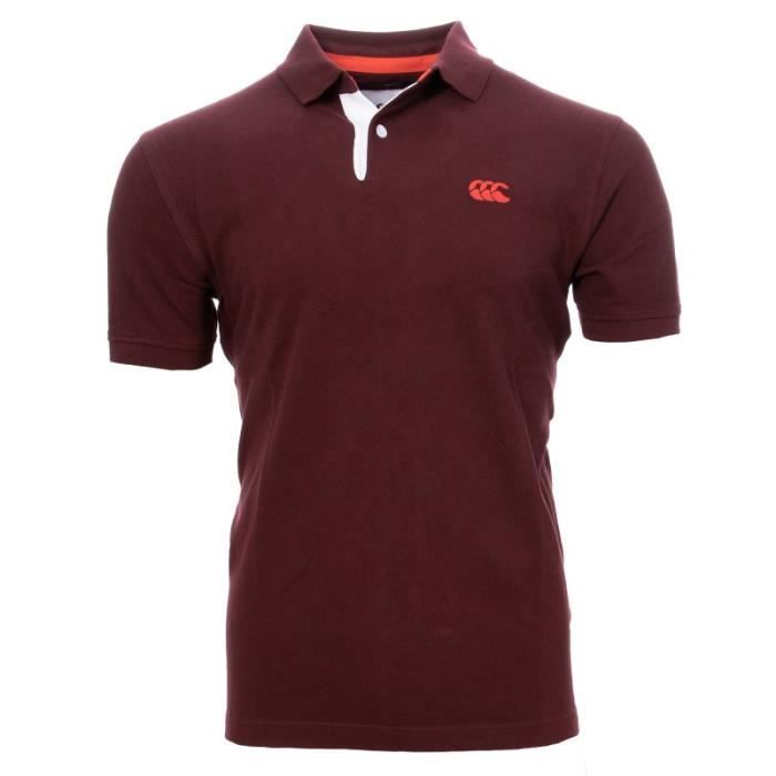 polo asics homme bordeaux