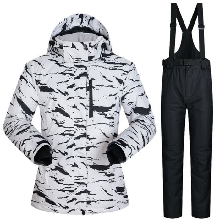 Combinaison de ski homme de Marque luxe Pantalons de ski coupe-vent  imperméable chaude Combinaison de ski Costume Vêtement Masculin