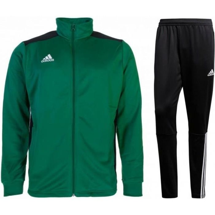 Jogging Homme Climalite Adidas Vert et Noir - Respirant - Multisport - Manches longues
