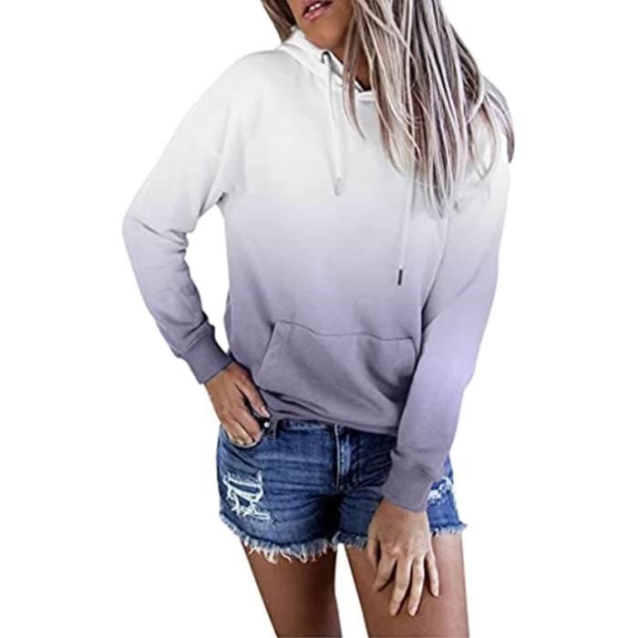 Sweat à capuche effet tie and dye - GRIS - Kiabi - 13.00