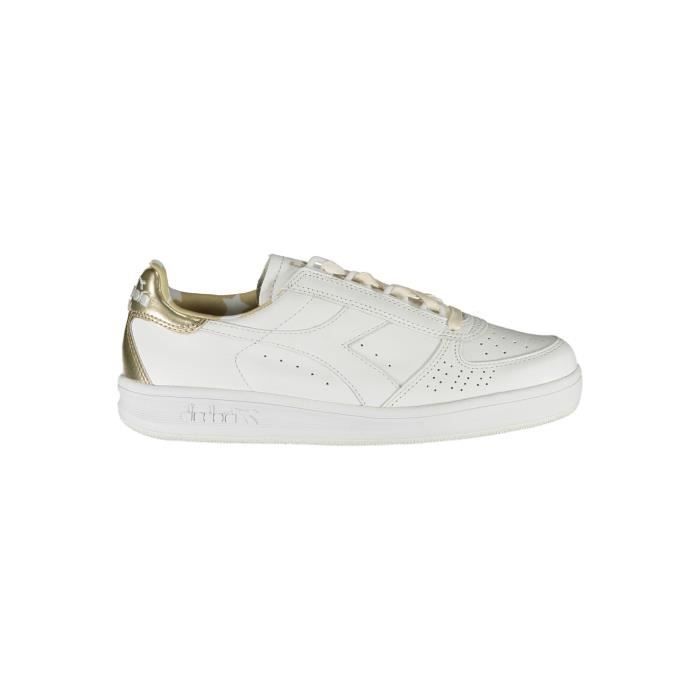 Diadora Baskets Femme - DIADORA - SE727 - Cuir - Blanc - Femme - Adulte - Lacets - Plat