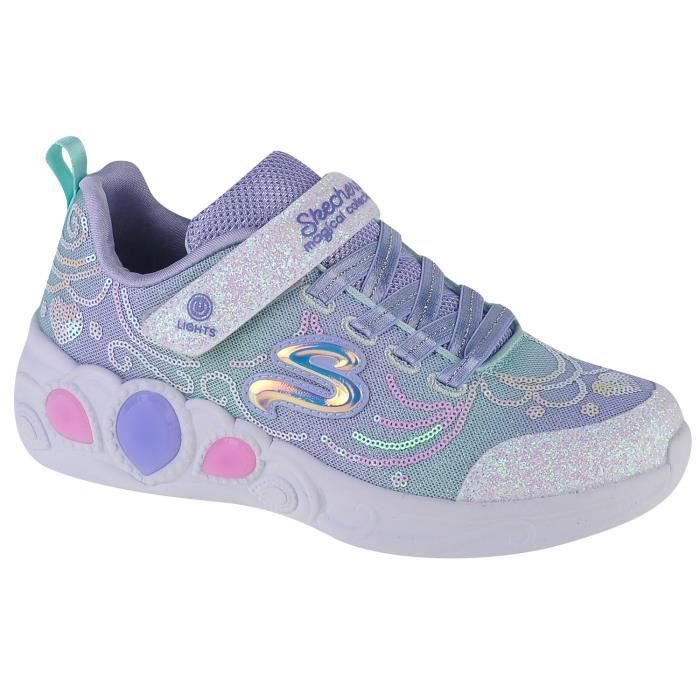 Skechers sneakers - SKECHERS - Princess Wishes 302686L-LVMT - Violet - Fermeture scratch - Tige textile