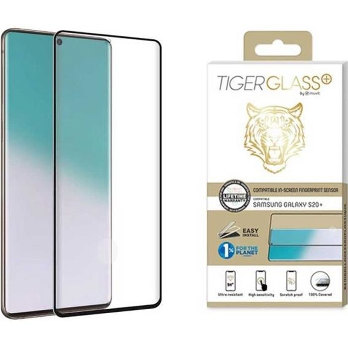 Verre trempé Muvit Tiger Glass+ iPhone 13 Pro Max, Protection Écran Anti- Espion + Applicateur - Français
