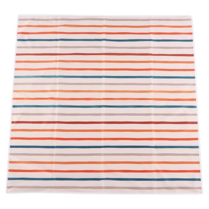 Tapis De Sol Pour Chaise Haute Bébé 130x130 Cm - Lavable, étanche, Antidérapant - Protection Contre Les éclaboussures
