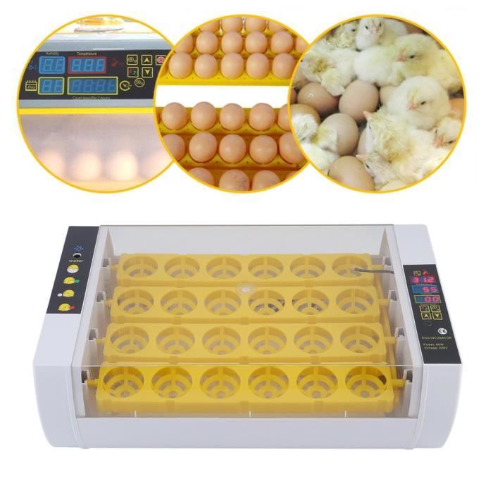 Meilleurs prix pour incubateur Machine complètement automatique dincubateur de volaille de 24 oeufs avec le tourneur doeufs