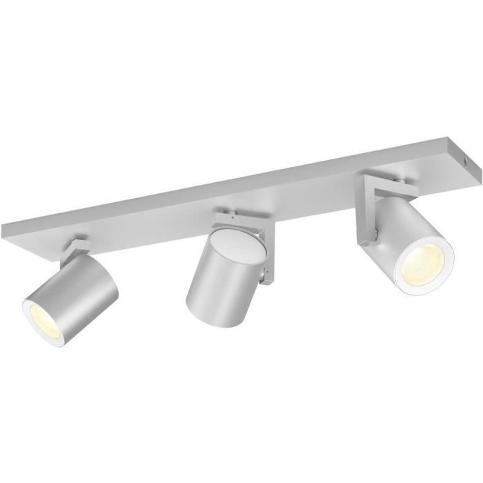 Ligne de spots 21 W 3x GU10 Philips Lighting Argenta 50623-48-P7 aluminium