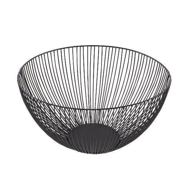 POINT VIRGULE Panier acier carbonne Wire - 25 x 14 cm - Noir