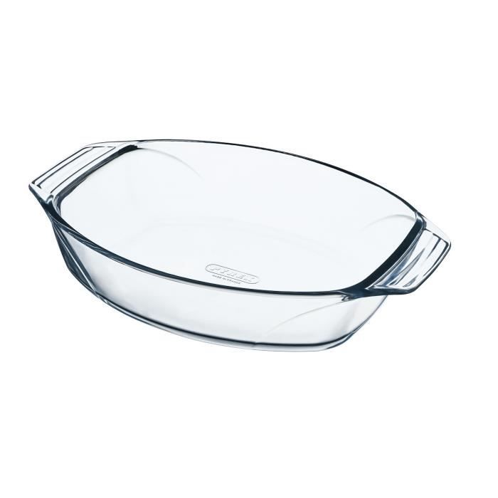 PYREX Plat à four ovale Bec + grill Classic 42x30 cm transparent -  Cdiscount Maison