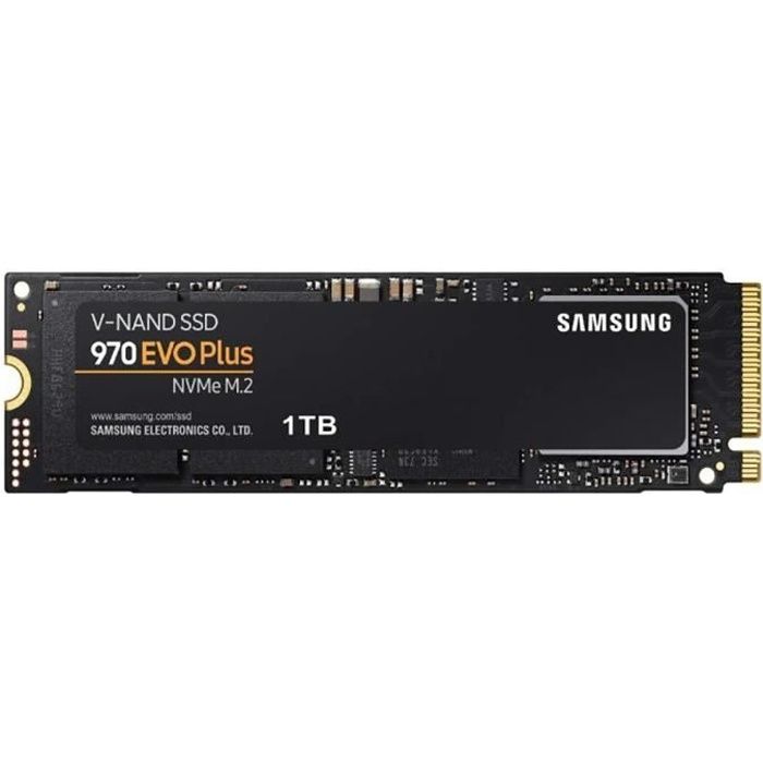 Samsung SSD Interne 970 EVO Plus NVMe M.2 (1 To) - MZ-V7S1T0BW