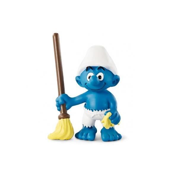 Schleich 20763 Figurine Schtroumpf Moussaillon – Le Petit Pirate Du Nettoyage, Dès 3 Ans
