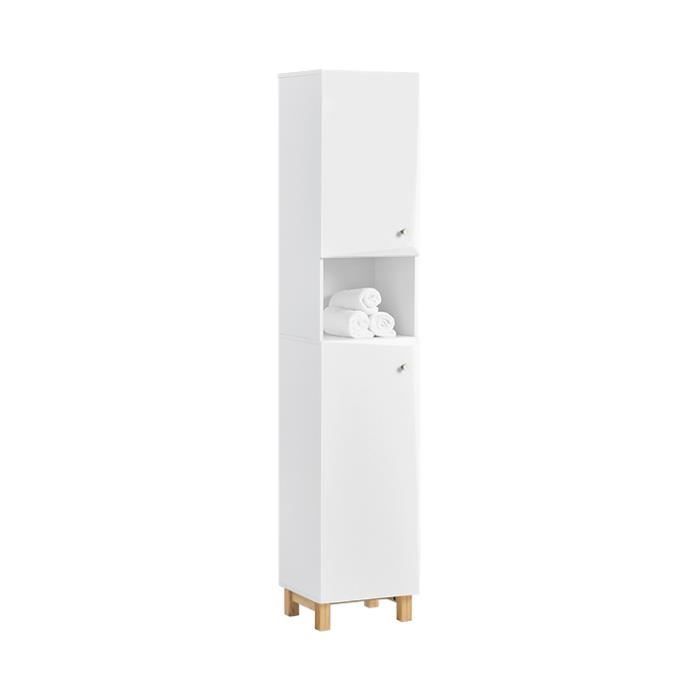 Meuble colonne salle de bain, armoire de salle de bain avec 6