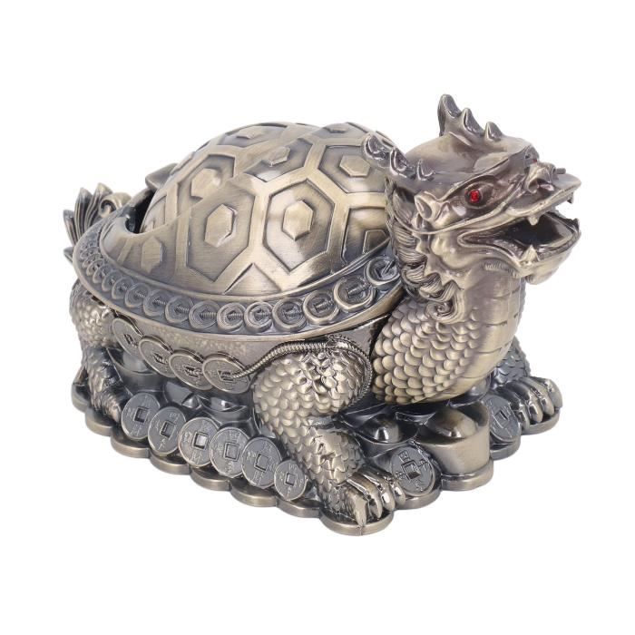 Cendrier Vintage Métal Avec Couvercle Anti-vent - Design Rond, 10,5x10,5x9 Cm - Pour Intérieur/extérieur